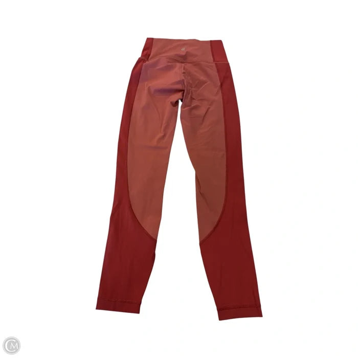 Athletic Leggings By Lululemon In Coral, Size: 2