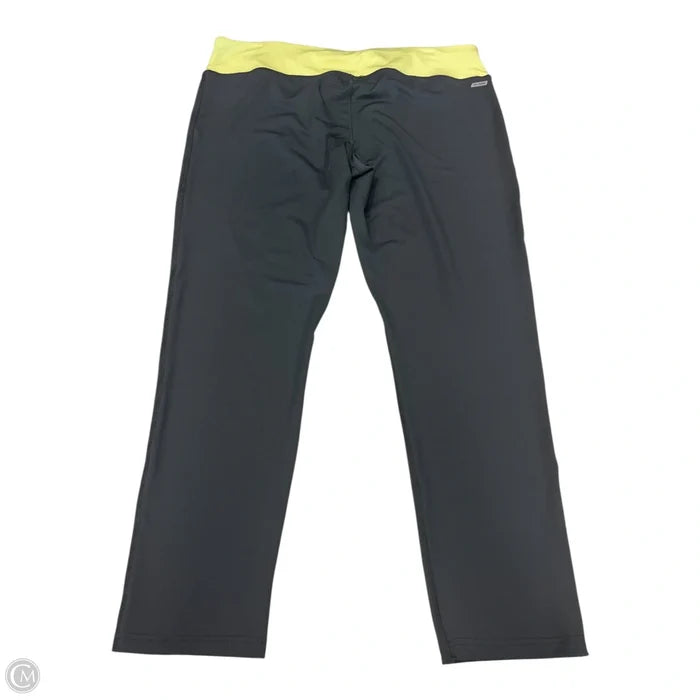 Athletic Pants By Danskin In Green & Grey, Size: Xxl