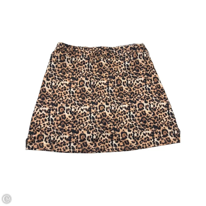 Athletic Skort By Ekouaer In Animal Print, Size: M