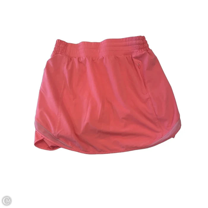 Athletic Skort By Lululemon In Coral, Size: 6