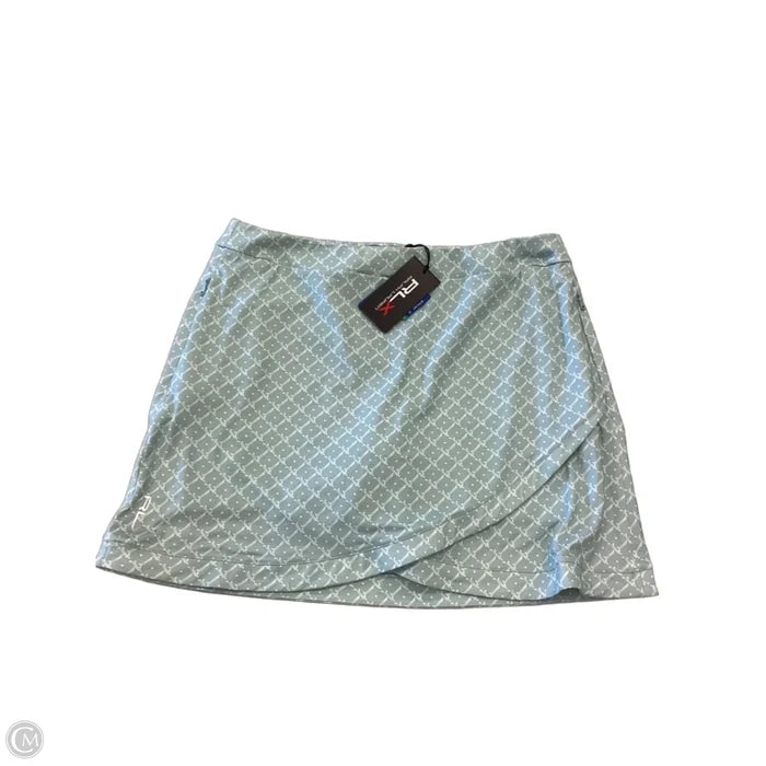 Athletic Skort By Ralph Lauren Black Label In Green & White, Size: L