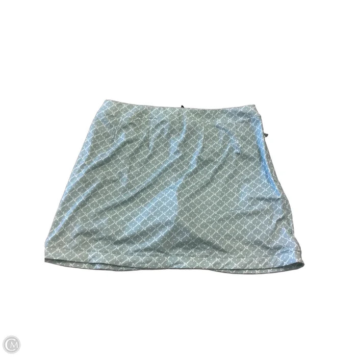 Athletic Skort By Ralph Lauren Black Label In Green & White, Size: L