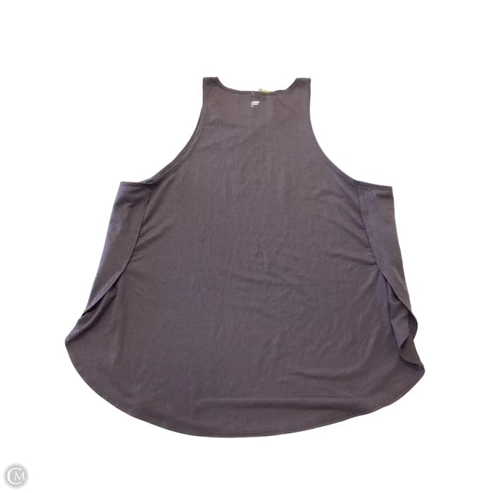 Athletic Tank Top By Fabletics In grey, Size: Xs