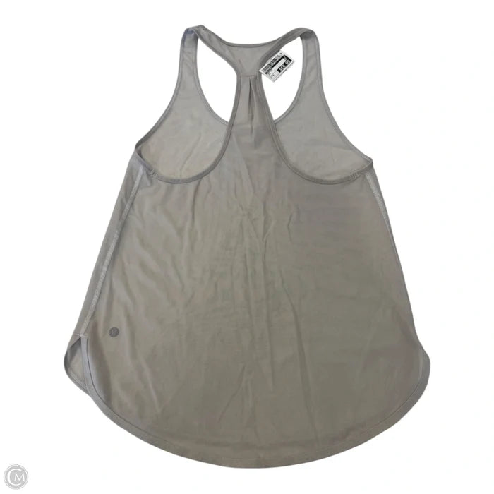 Athletic Tank Top By Lululemon In Grey, Size: M