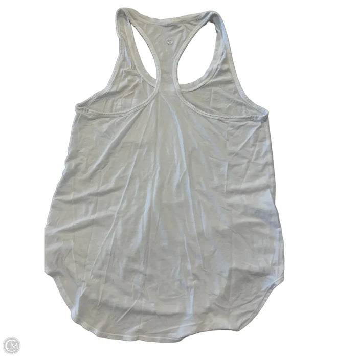 Athletic Tank Top By Lululemon In White, Size: 6