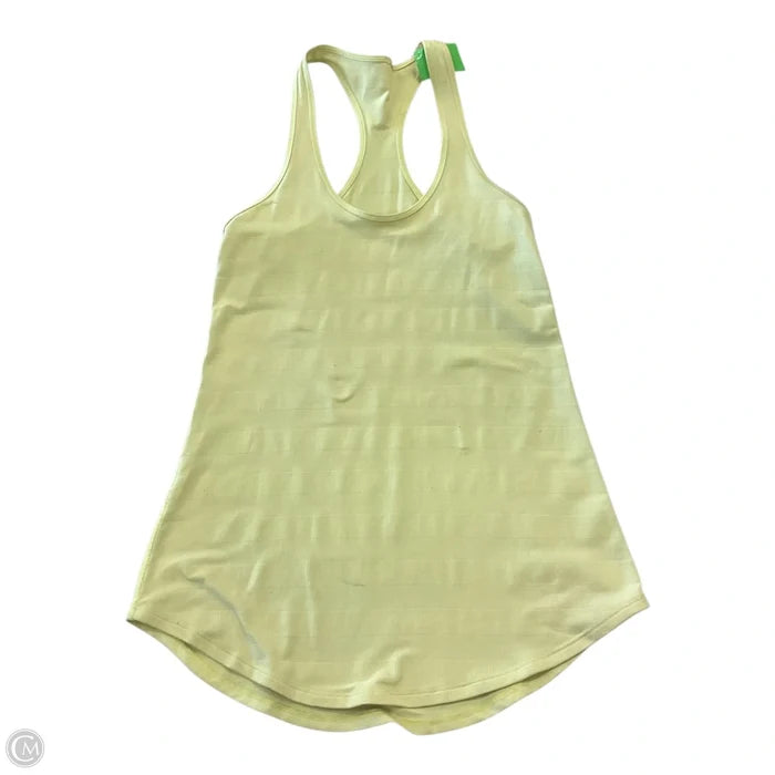 Athletic Tank Top By Lululemon In Yellow, Size: M