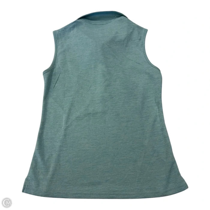 Athletic Top Long Sleeve Collar By Cmc In Blue, Size: Xs