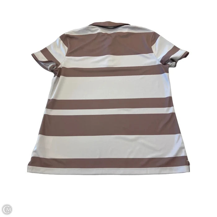 Athletic Top Short Sleeve By Nike Apparel In Brown, Size: L