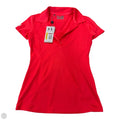 Athletic Top Short Sleeve By Under Armour In Orange, Size: Xs