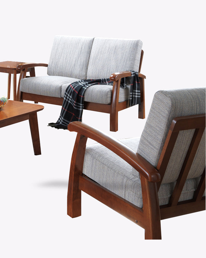 Aura Wooden Sofa Set