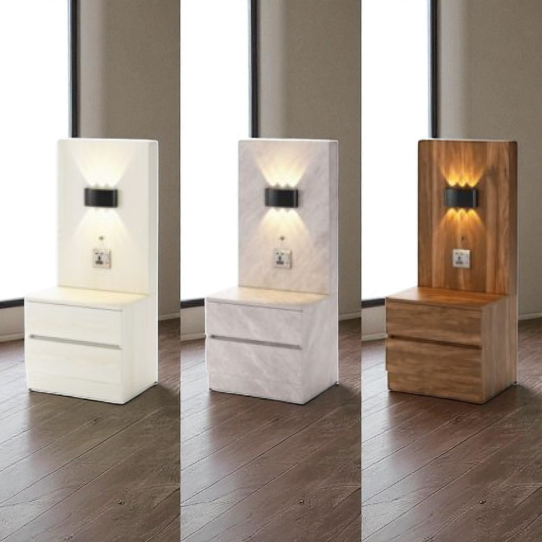 Bed Side Light Box - Modern Illuminated Nightstand