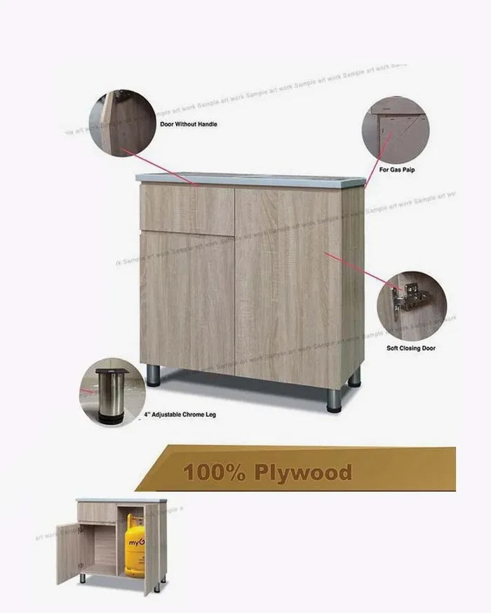 Bellaby Kitchen Cabinet - Oak