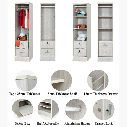 Bendra Open Door Wardrobe-3