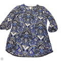 Blouse 3/4 Sleeve By White House Black Market In Blue, Size: M
