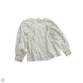 Blouse Long Sleeve By Anthropologie In White, Size: M