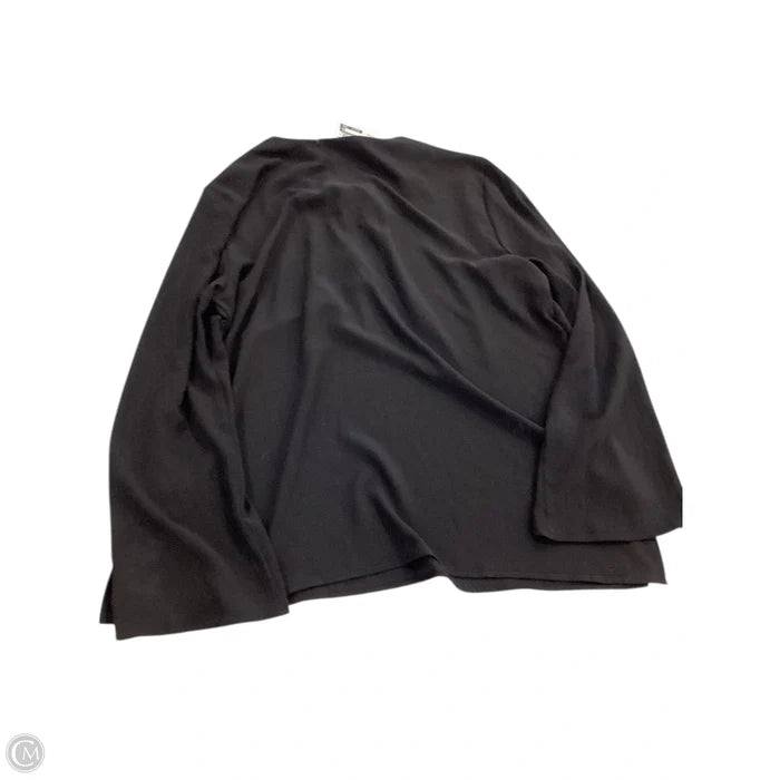 Blouse Long Sleeve By Michael By Michael Kors In Black, Size: Xl