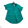 Blouse Short Sleeve By Chicos In Green, Size: S