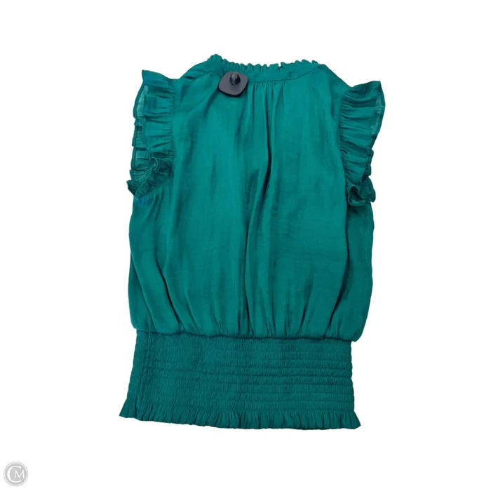 Blouse Short Sleeve By Clothes Mentor In Green, Size: Xs