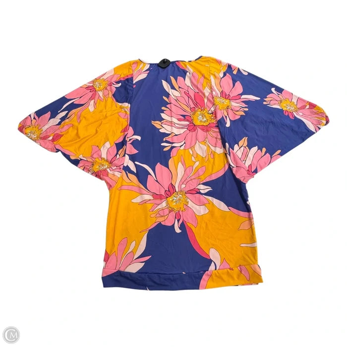 Blouse Short Sleeve By Trina Turk In Multi-colored, Size: S