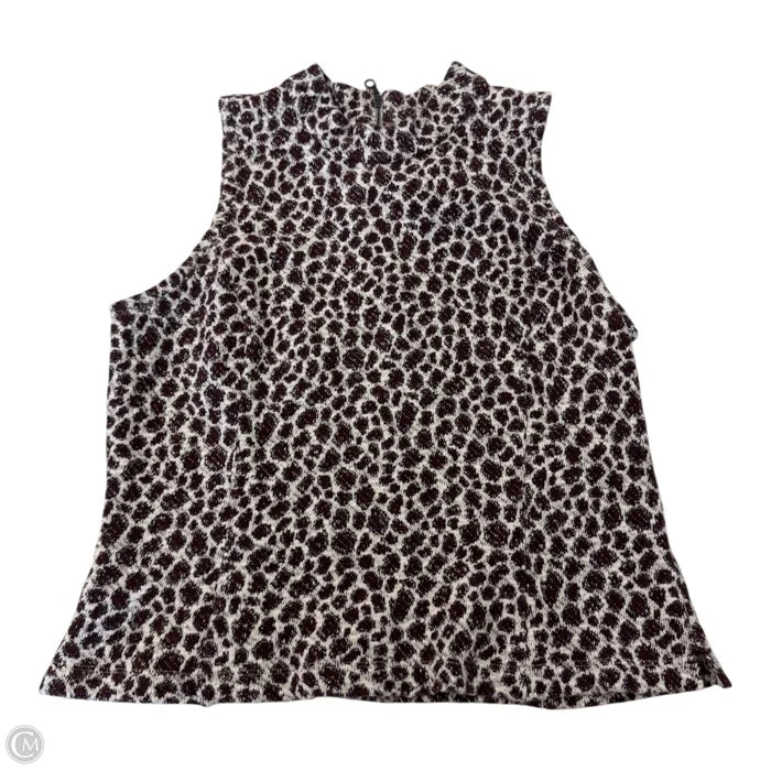 Blouse Sleeveless By Anthropologie In Animal Print, Size: S