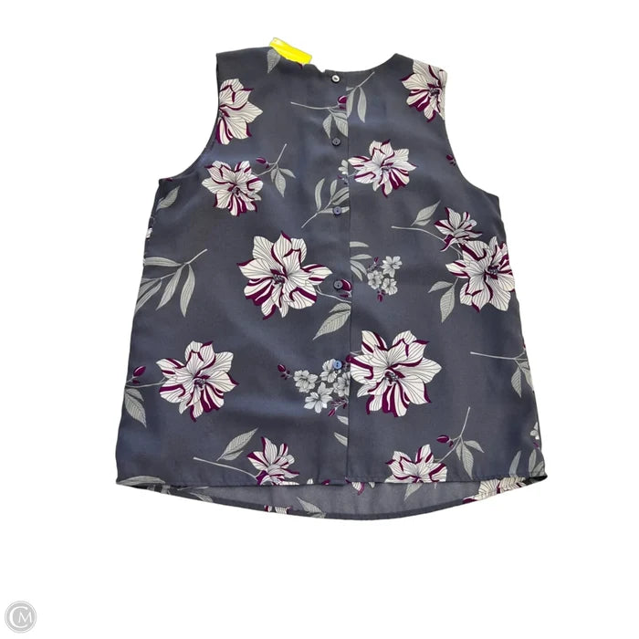 Blouse Sleeveless By Banana Republic In Floral Print, Size: Xs