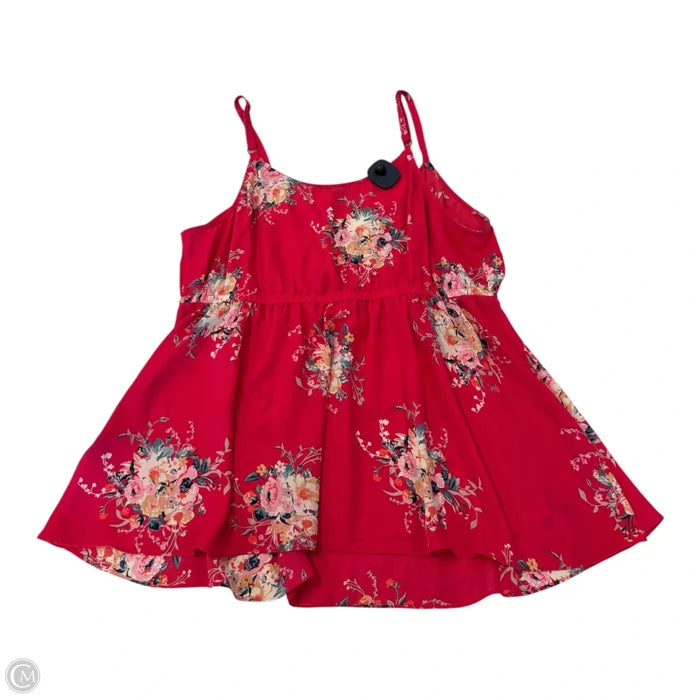 Blouse Sleeveless By Torrid In Floral Print, Size: 1x