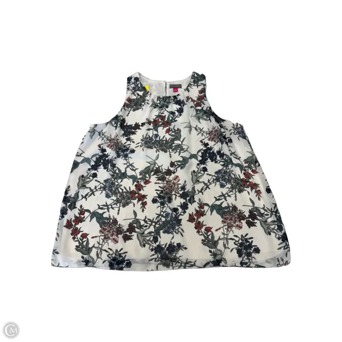 Blouse Sleeveless By Vince Camuto In Floral Print, Size: L
