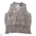 Blouse Sleeveless By White House Black Market In Animal Print, Size: 14