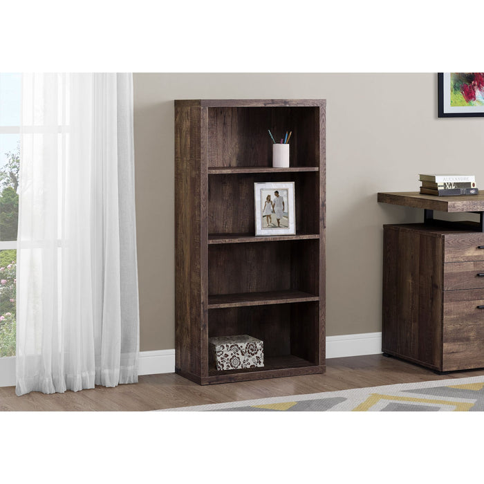 Bookcase - 48"h - Reclaimed WOOD-LOOK/ Adj. Shelves