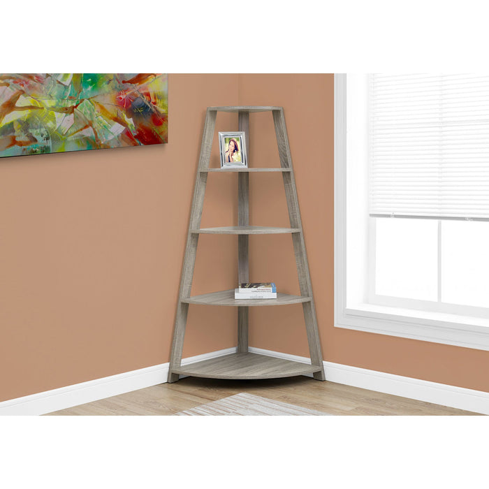 Bookcase - 60"h - Corner Accent Etagere