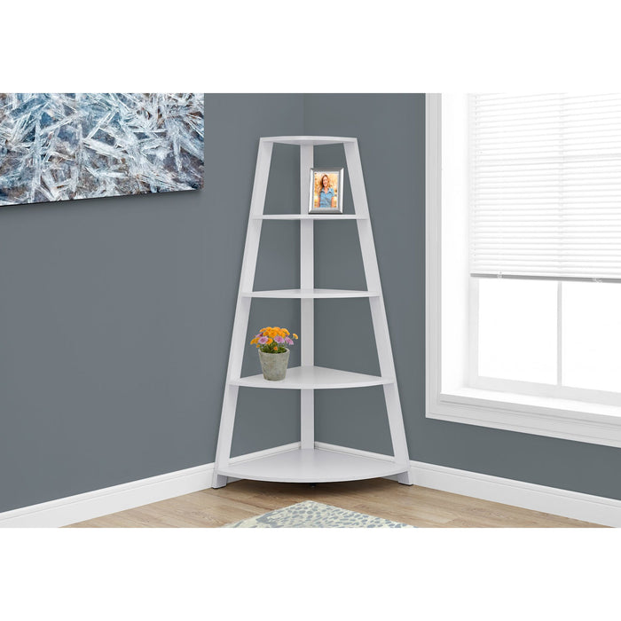 Bookcase - 60"h - Corner Accent Etagere