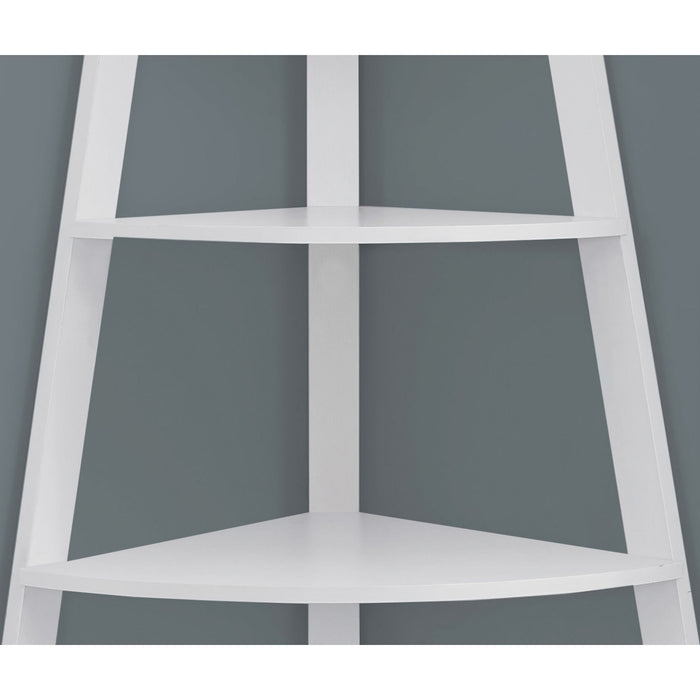 Bookcase - 60"h - Corner Accent Etagere