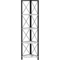 Bookcase - 60"h - Metal Corner