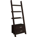 Bookcase - 69"h - Ladder W/ 2 Storage Drawers