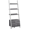 Bookcase - 69"h - Ladder with 2 Storage Drawer