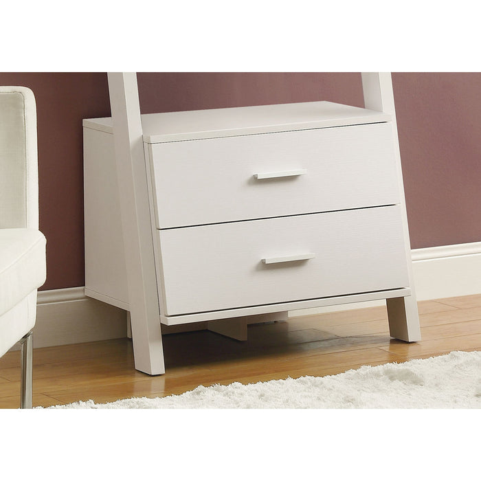 Bookcase - 69"h - Ladder with 2 Storage Drawers