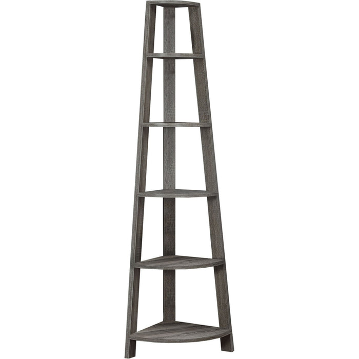 Bookcase - 72"h - Corner Accent Etagere