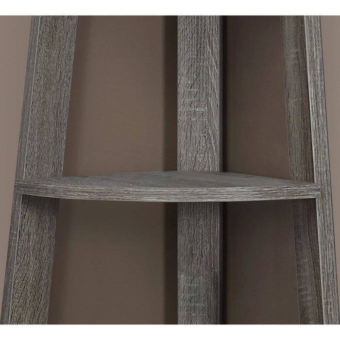 Bookcase - 72"h - Corner Accent Etagere