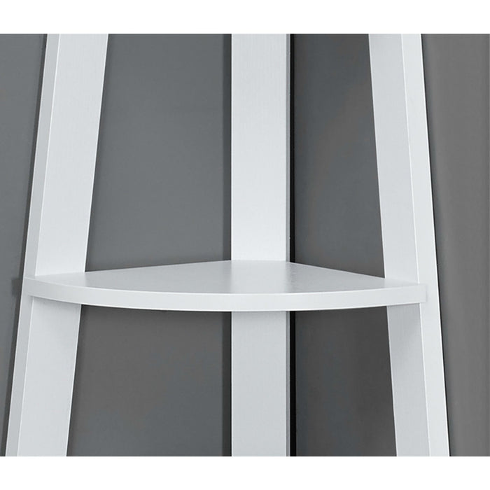 Bookcase - 72"h - Corner Accent Etagere