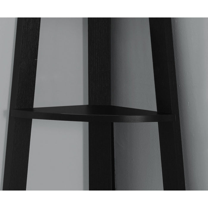 Bookcase - 72"h - Corner Accent Etagere