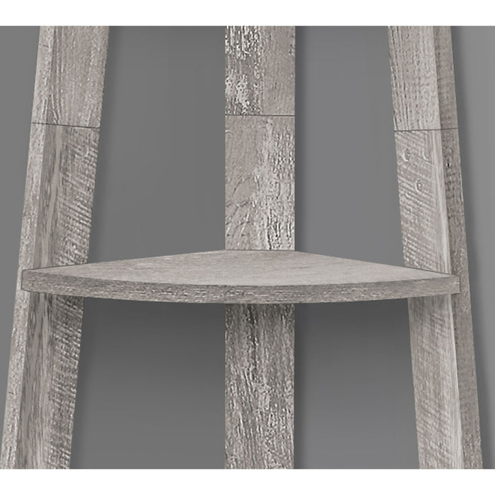 Bookcase - 72""h - Industrial Corner Accent Etagere