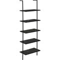 Bookcase - 72"h - Ladder Marble - Metal