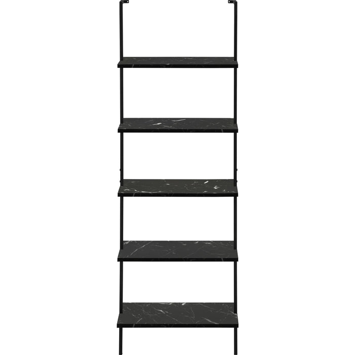 Bookcase - 72"h - Ladder Marble - Metal