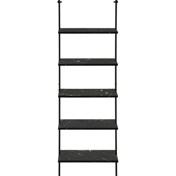 Bookcase - 72"h - Ladder Marble - Metal
