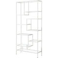 Bookcase - 72"h - Metal with Tempered Glass