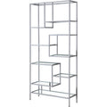 Bookcase - 72"h - Metal with Tempered Glass