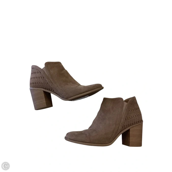 Boots Ankle Heels By Madden Girl In Brown, Size: 9.5