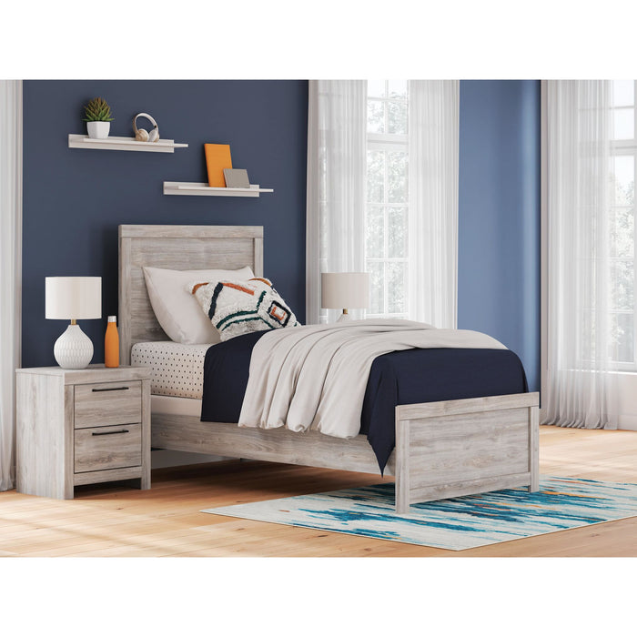 Broachmyn Twin Panel Bed - Gray