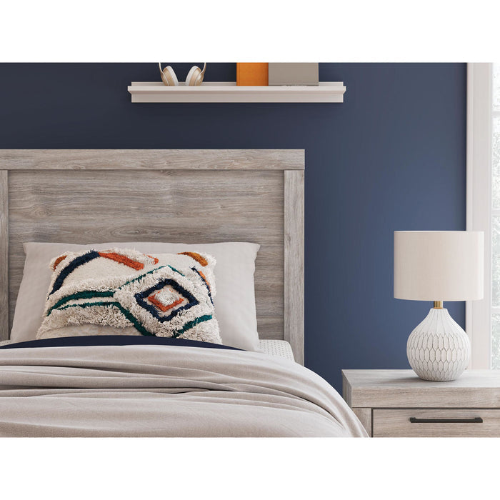 Broachmyn Twin Panel Bed - Gray