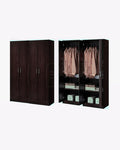 Bruno Open Door Wardrobe - 4 Door